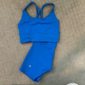 Lululemon Biker Short and Sports Bra Set